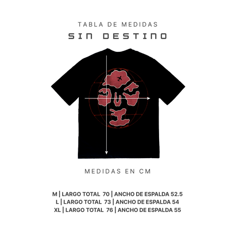 Camiseta Sin Destino Rojo